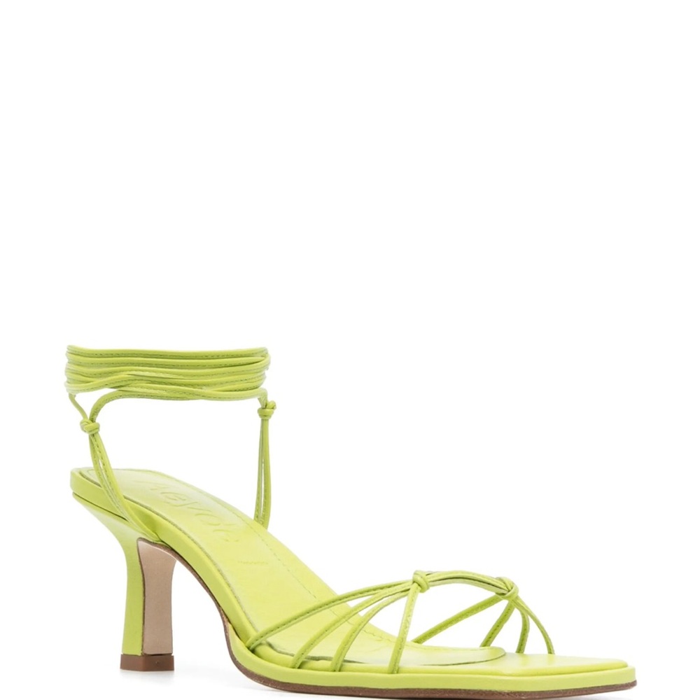 Aeyde Neon Strappy Heels